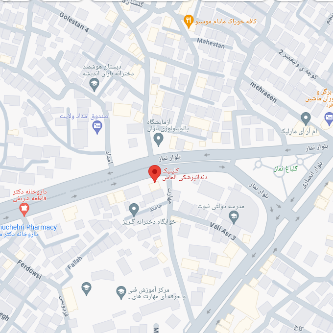 محل کلینیک روی نقشه