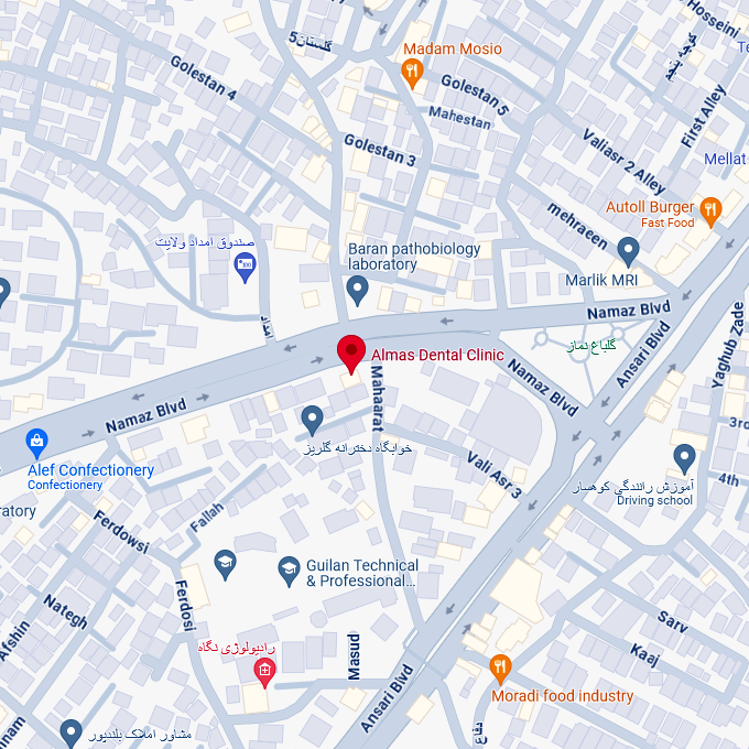 محل کلینیک روی نقشه